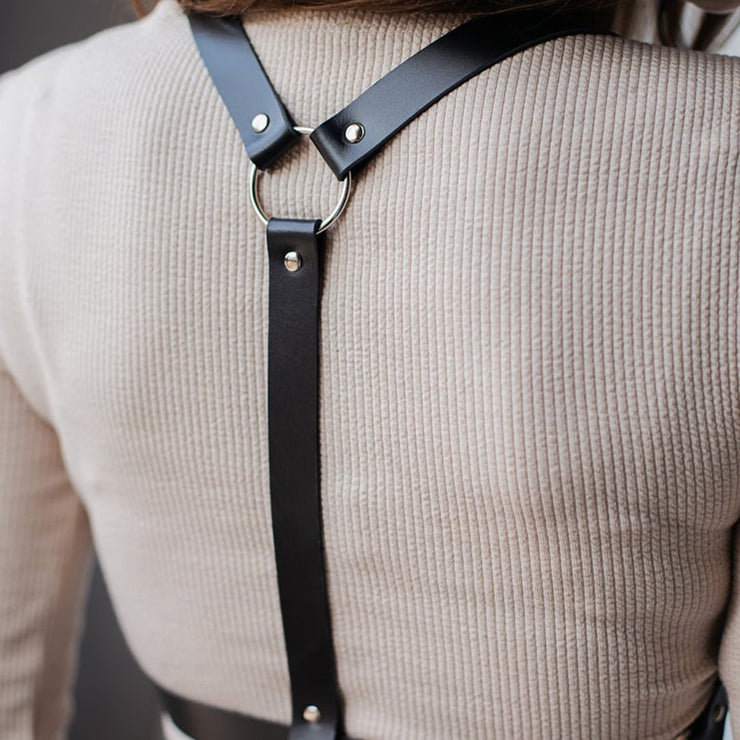Leather Harness Strap Belt