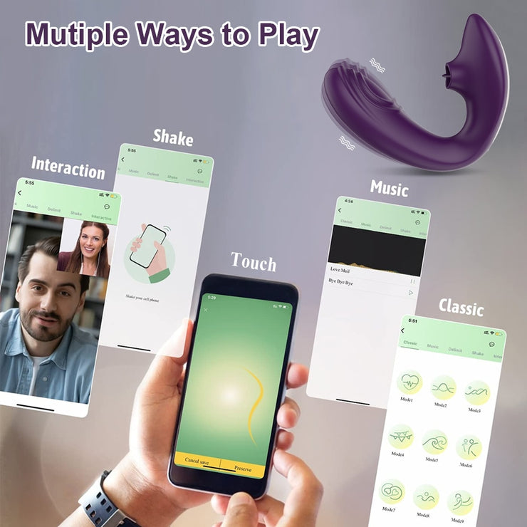 Tongue Dildo App Controlled Vibrator