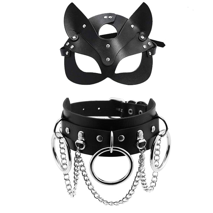 Leather Mask Set